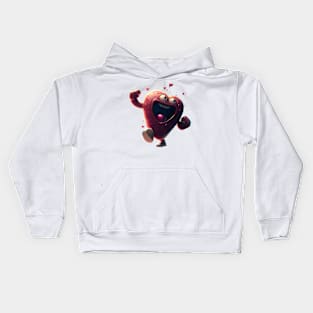 A happy heart dancing - Valentine's day special Kids Hoodie